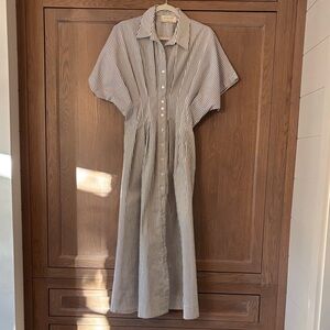 Black and white striped  Anthropologie dress